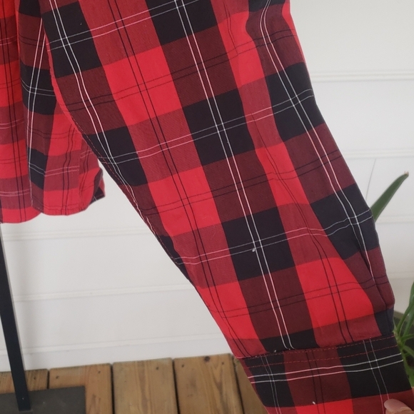 Saddlebred mens long sleeve red plaid shirt, size XXL - Picture 3 of 7